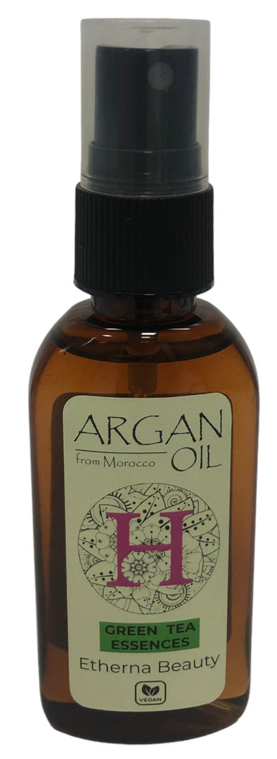 Aceite de Argán GREEN TEA Brillo y suavidad en piel y cabello. Efecto anti-envejecimiento